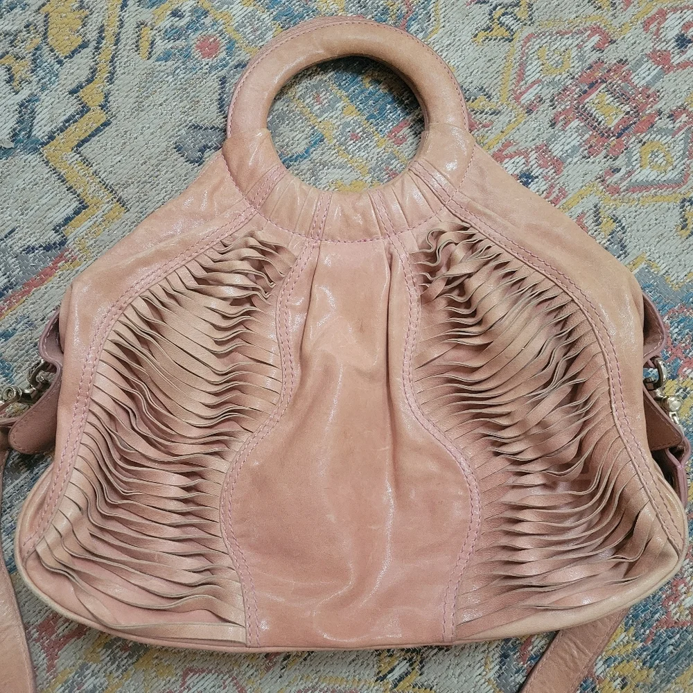 Gustto Brown Leather Boho Bag